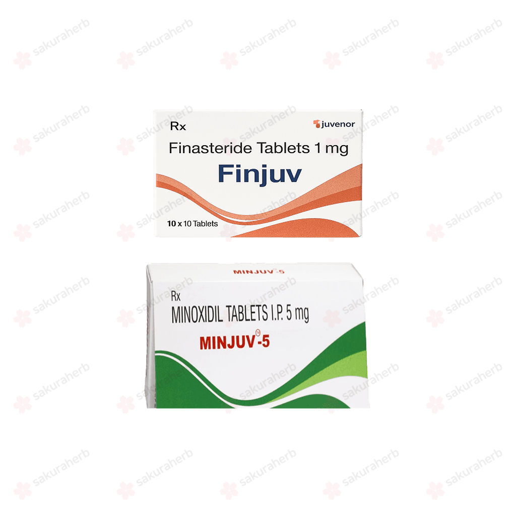 핀주브 + 민주브 (피나스테리드 + 미녹시딜 Finasteride + Minoxidil 1mg 5mg)