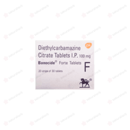 반노시드 포르테 테블릿 (구연산디에틸카바마진 Diethylcarbamazine citrate, DEC 100mg)
