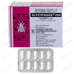 글리시파지 250  (메트포르민 Metformin Hydrochloride 250mg)