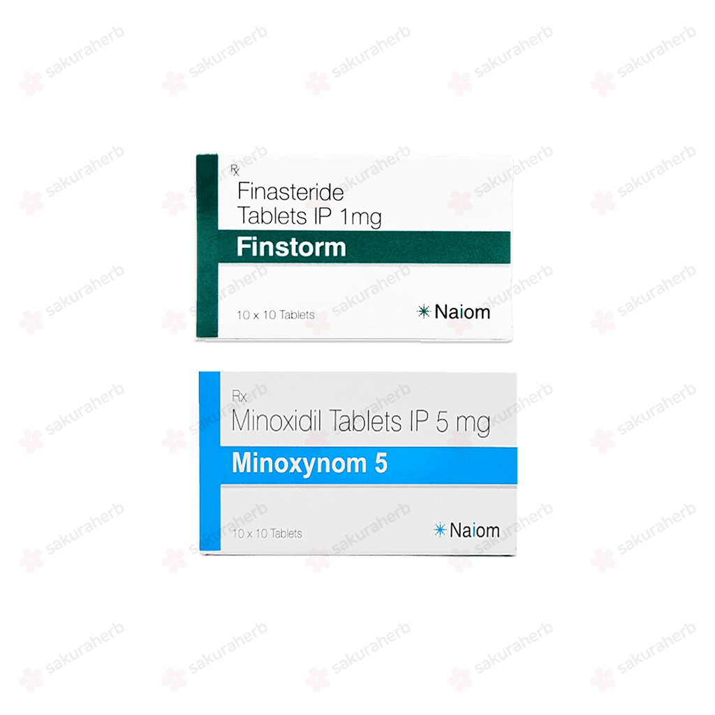 핀스톰 + 미녹시놈 5 ( 피나스테리드  + 미녹시딜 Finasteride + Minoxidil 1mg 5mg )
