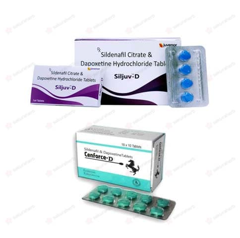 센포스D 50정 + 실주브D 40정 (구연산 실데나필 Sildenafil Citrate 100mg + 다폭세틴 Dapoxetine 60mg)