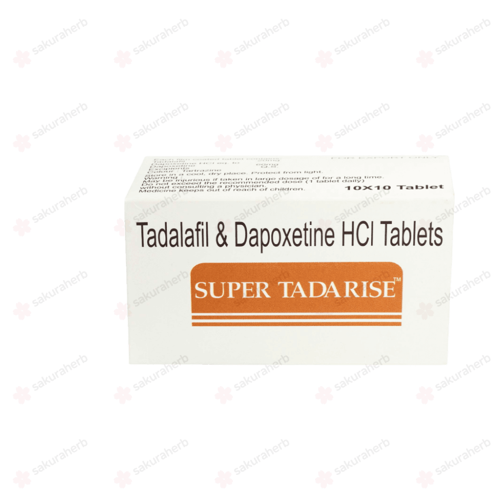 슈퍼 타다라이즈 (타다라필 Tadalafil 20mg +다폭세틴 Dapoxetine 60mg)