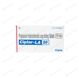 씨플르-라 20 ( 프로프라놀롤 Propranolol 20mg )