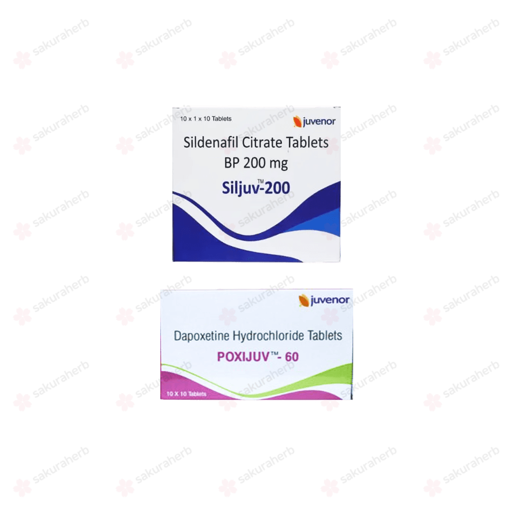 실주브 200 + 폭시주브 60 (구연산 실데나필 Sildenafil Citrate 200mg + 다폭세틴 Dapoxetine 60mg)