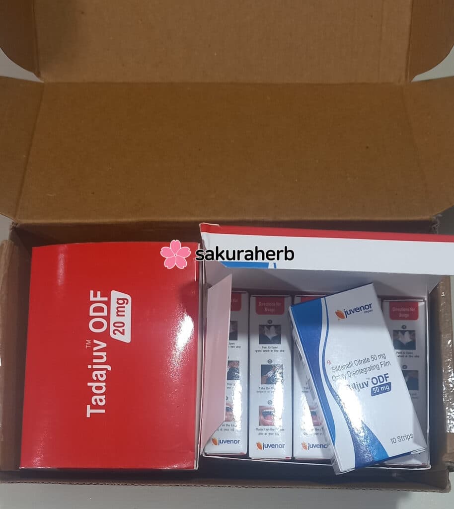 인도에서 직구로 발기부전을 돕는 타다주브 필름형 20mg 주문했어요