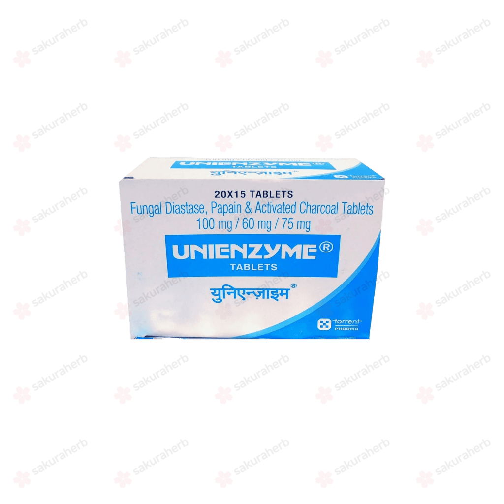 유니언자임 ( Fungal Diastase 100mg, Papain 60mg and Activated Charcoal 75mg )