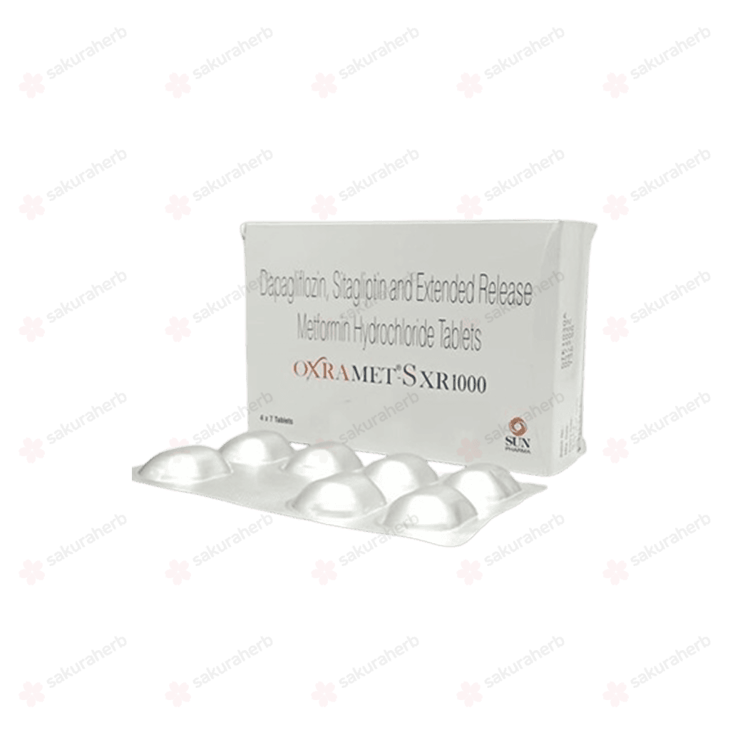 옥스라메트 S XR 1000 (다파글리플로진 Dapagliflozin 10mg + 시타글립틴 Sitagliptin 100mg + 메트포르민 Metformin 1000mg)