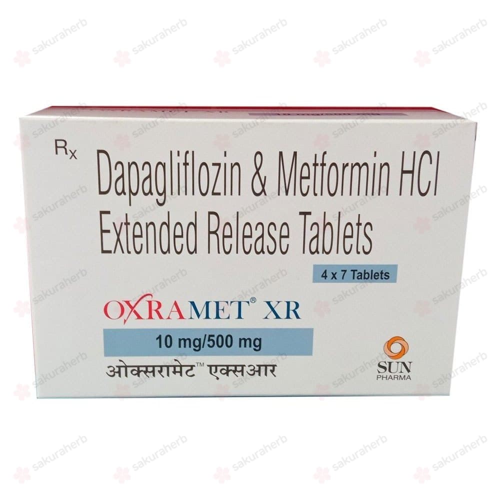 옥스라메트 XR 10/500mg (다파글리플로진 Dapagliflozin 10mg + 메트포르민 Metformin 500mg)