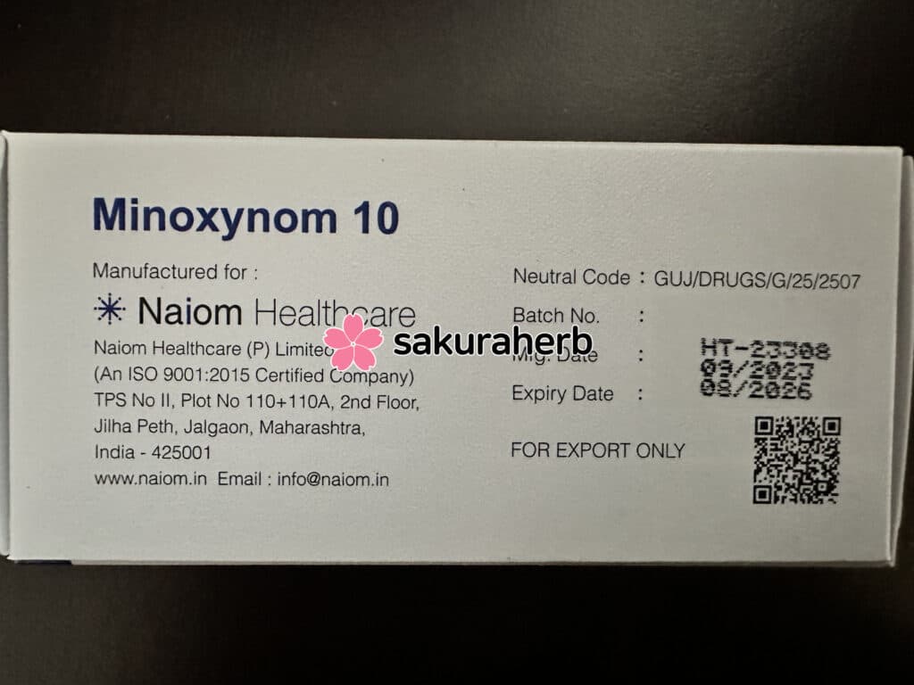 Minoxidil 10mg  잘받았습니다
