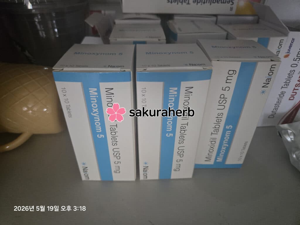 후기 - Minoxynom 5mg 100Tab Box