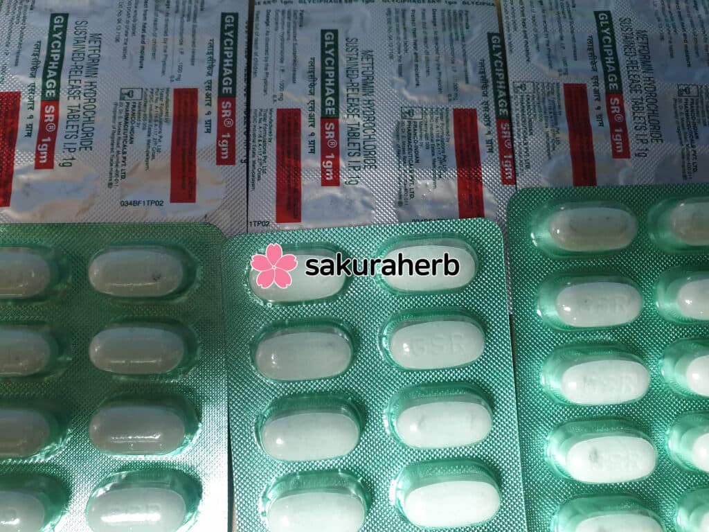 후기 - 글리시파지 SR 1000mg (메트포르민 Metformin Hydrochloride 1000mg)