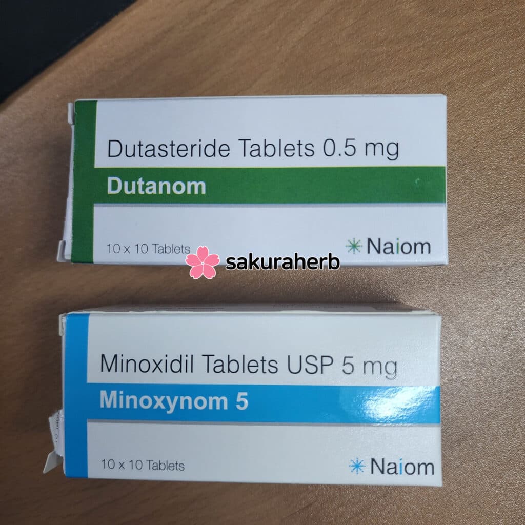 후기 - dutanom box + minoxynom 5mg box
