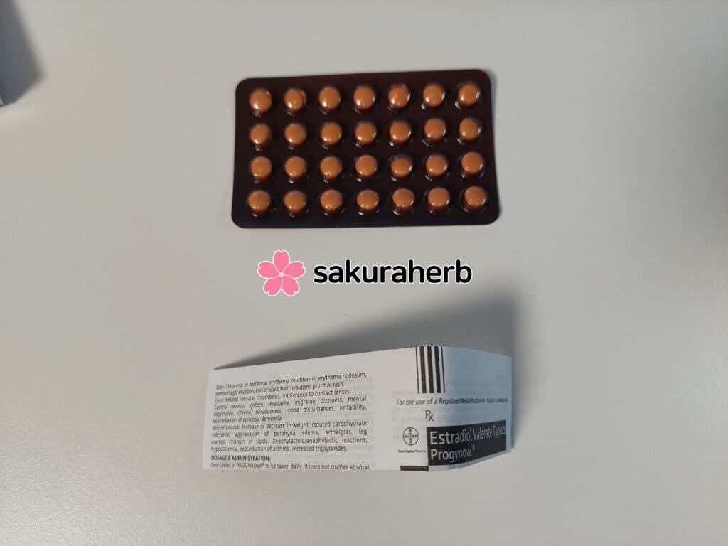 후기 - Progynova 2mg 28tab