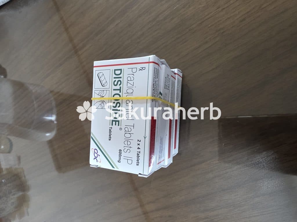 후기 - 디스토사이드 ( 프라지콴텔 Praziquantel 600mg )