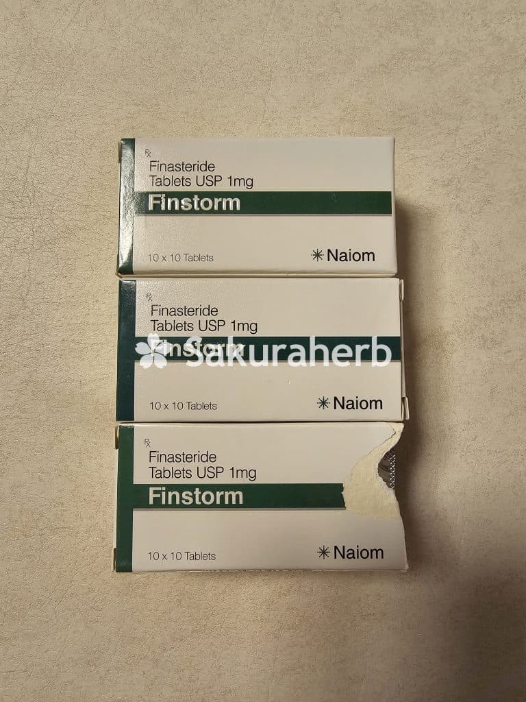 후기 - finstorm box + minoxynom 5mg box