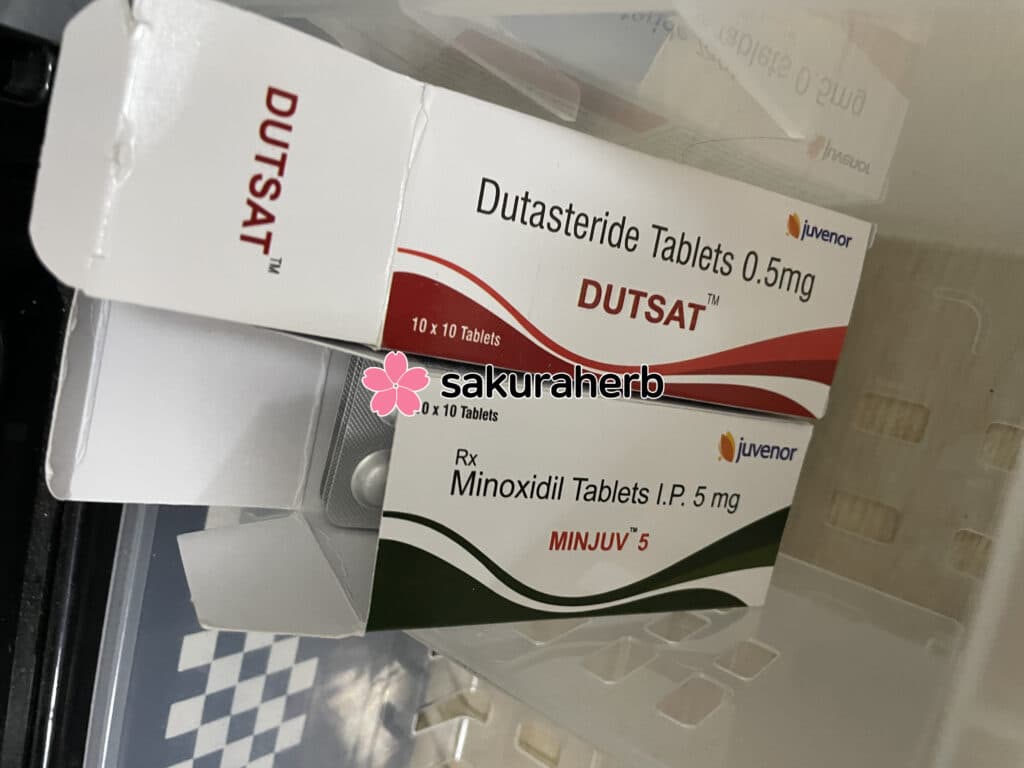 후기 - 두사트 +민주브 5 (두타스테리드 Dutasteride 0.5mg + 미녹시딜 Minoxidil 5mg)