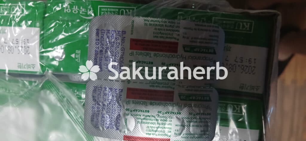 후기 - 베타캡 20 ( 프로프라놀롤 Propranolol 20mg )
