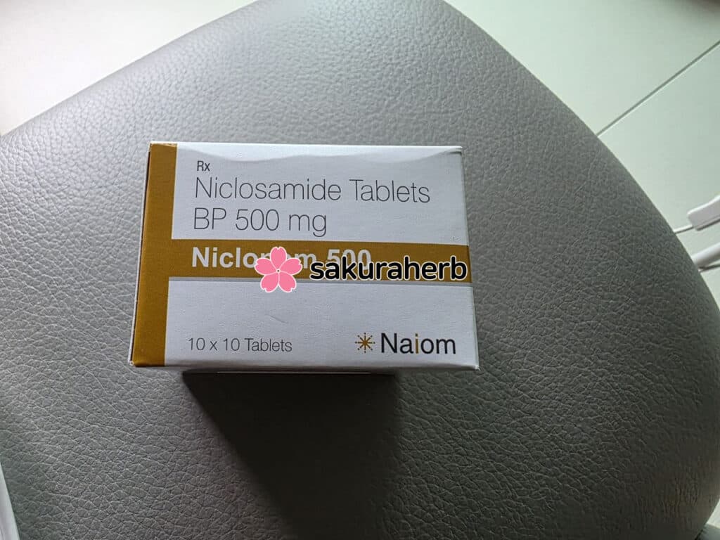 후기 - 니클로놈 500 ( 니클로사마이드 Niclosamide 500mg )