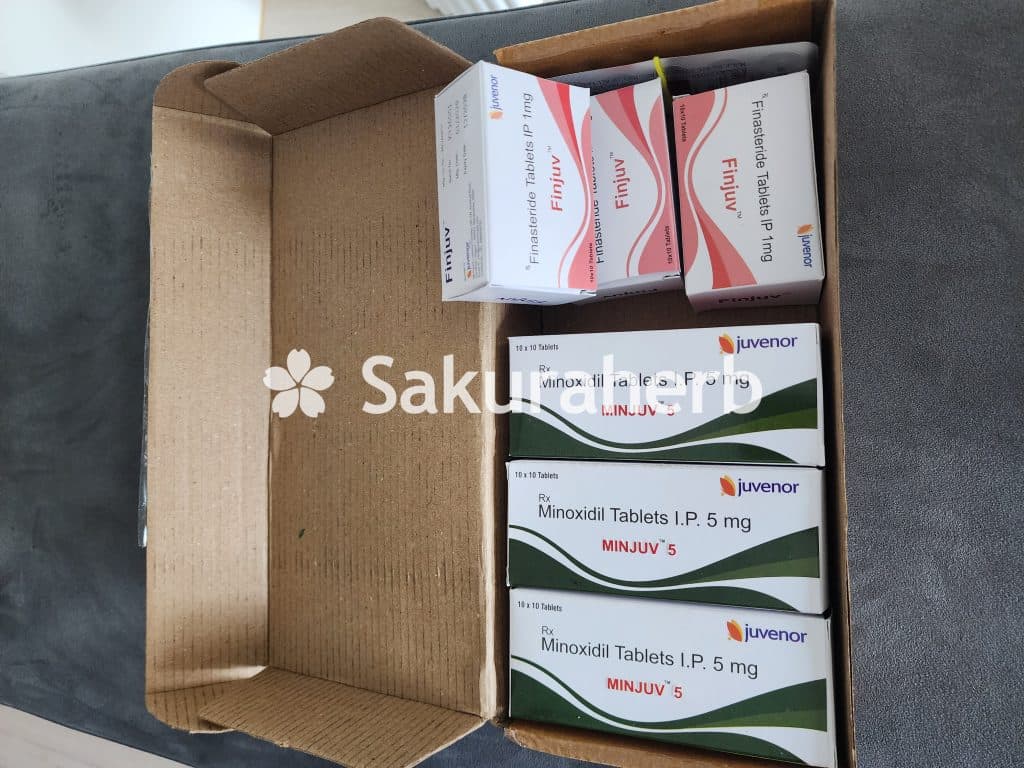 후기 - 핀주브 + 민주브 (피나스테리드 + 미녹시딜 Finasteride + Minoxidil 1mg 5mg)
