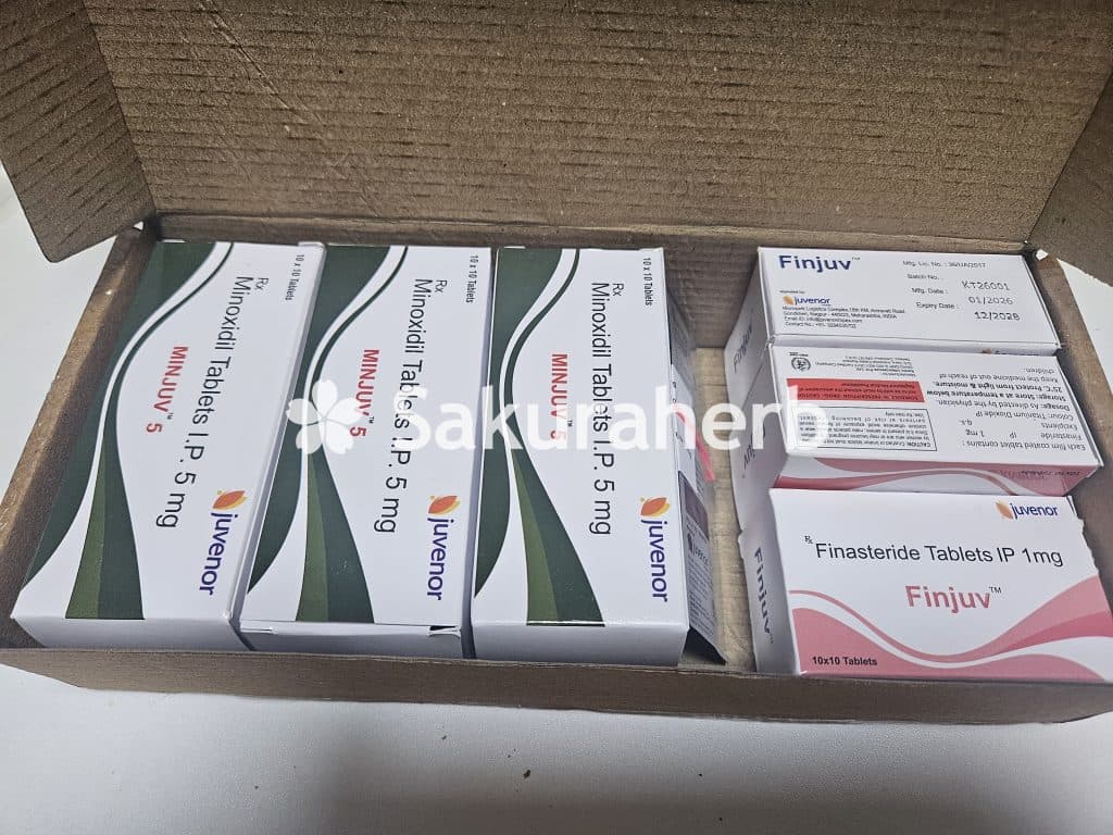 후기 - 핀주브 + 민주브 (피나스테리드 + 미녹시딜 Finasteride + Minoxidil 1mg 5mg)