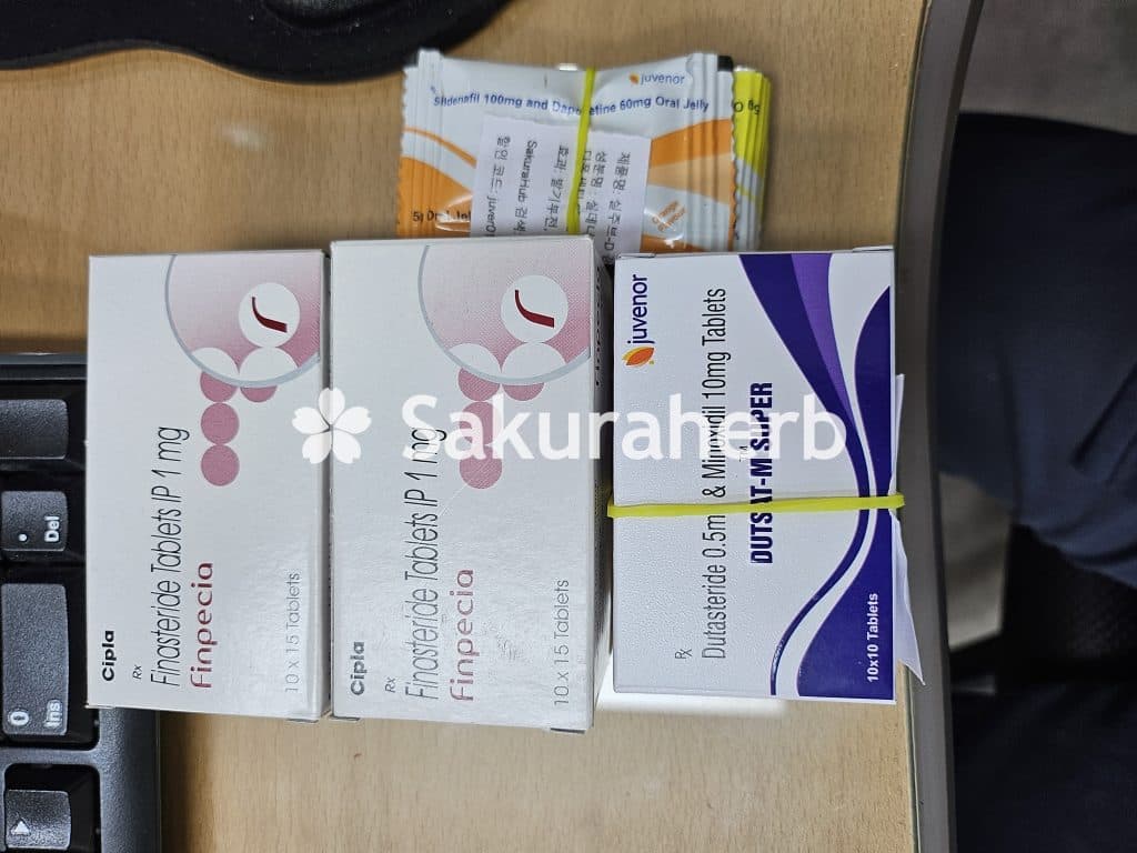 후기 - 핀페시아 300정 + 미녹시딜 5 300정 (피나스테리드 Finasteride 1mg + 미녹시딜 Minoxidil 5mg)