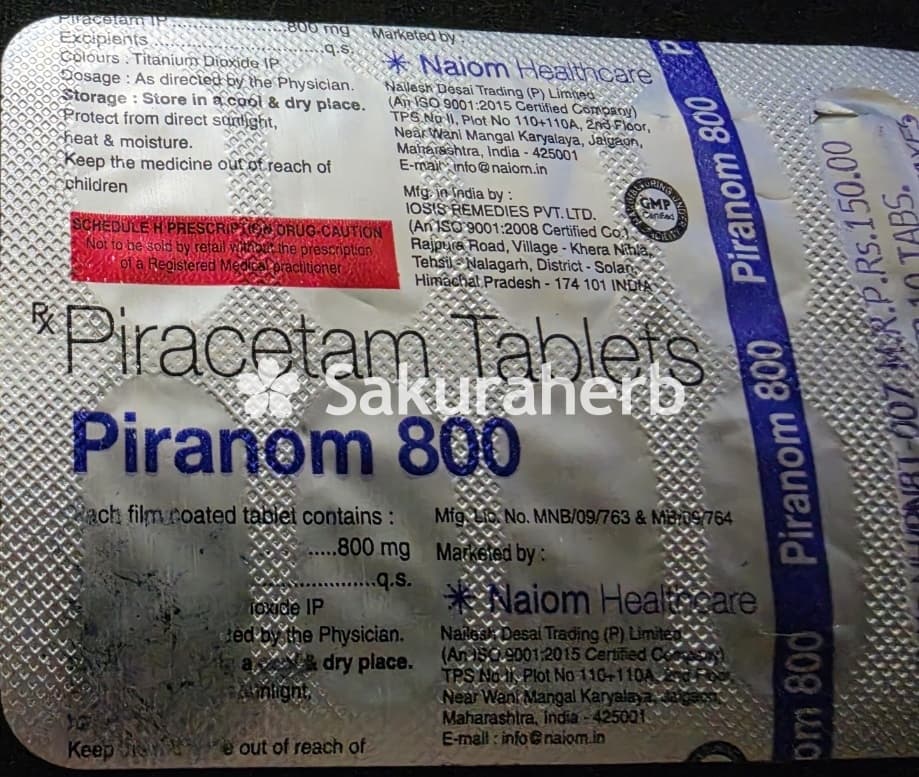 후기 - 피라놈 800 (피라세탐 Piracetam 800mg)