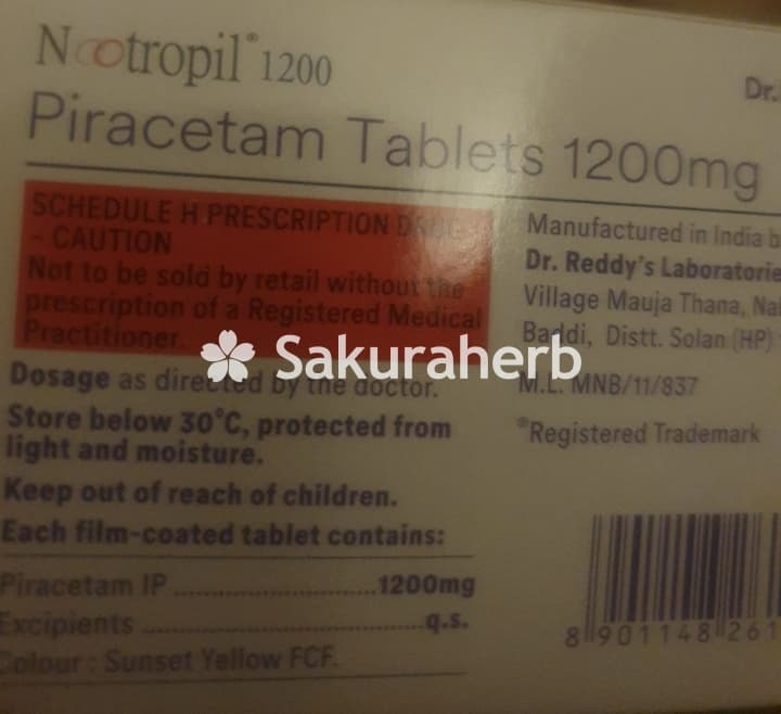 후기 - Nootropil 1200mg 30tabs