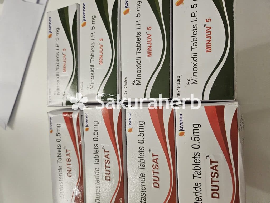 후기 - 두사트 +민주브 5 (두타스테리드 Dutasteride 0.5mg + 미녹시딜 Minoxidil 5mg)