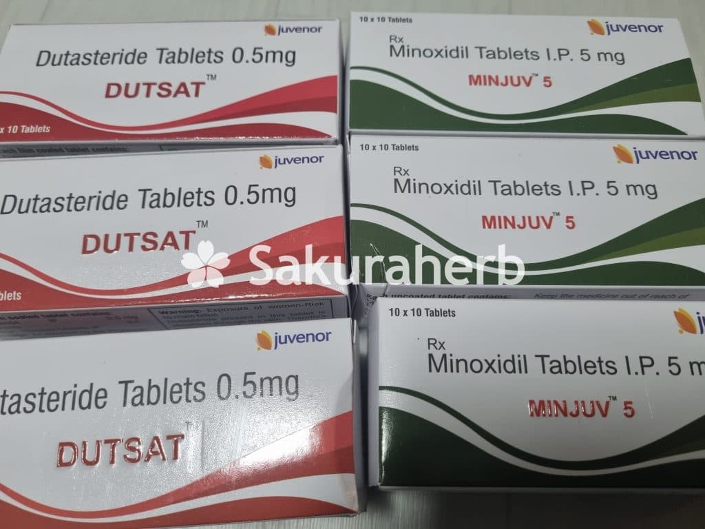 후기 - 두사트 +민주브 5 (두타스테리드 Dutasteride 0.5mg + 미녹시딜 Minoxidil 5mg)