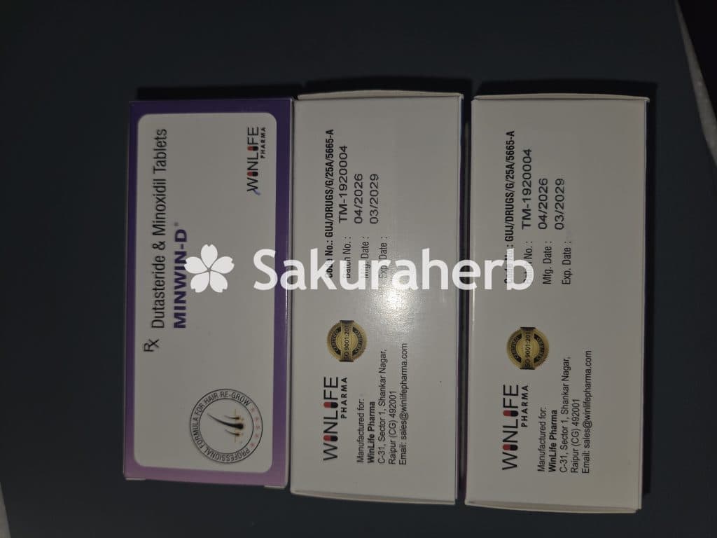 후기 - 민윈-D ( 두타스테리드 Dutasteride 0.5mg + Minoxidil 미녹시딜 5mg )