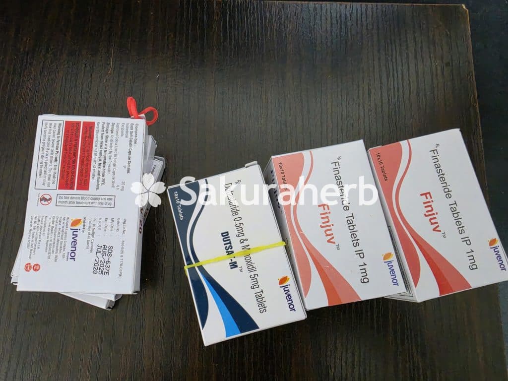 후기 - 핀주브 (피나스테리드 Finasteride 1mg)*1400정은 지인과 함께 구매*