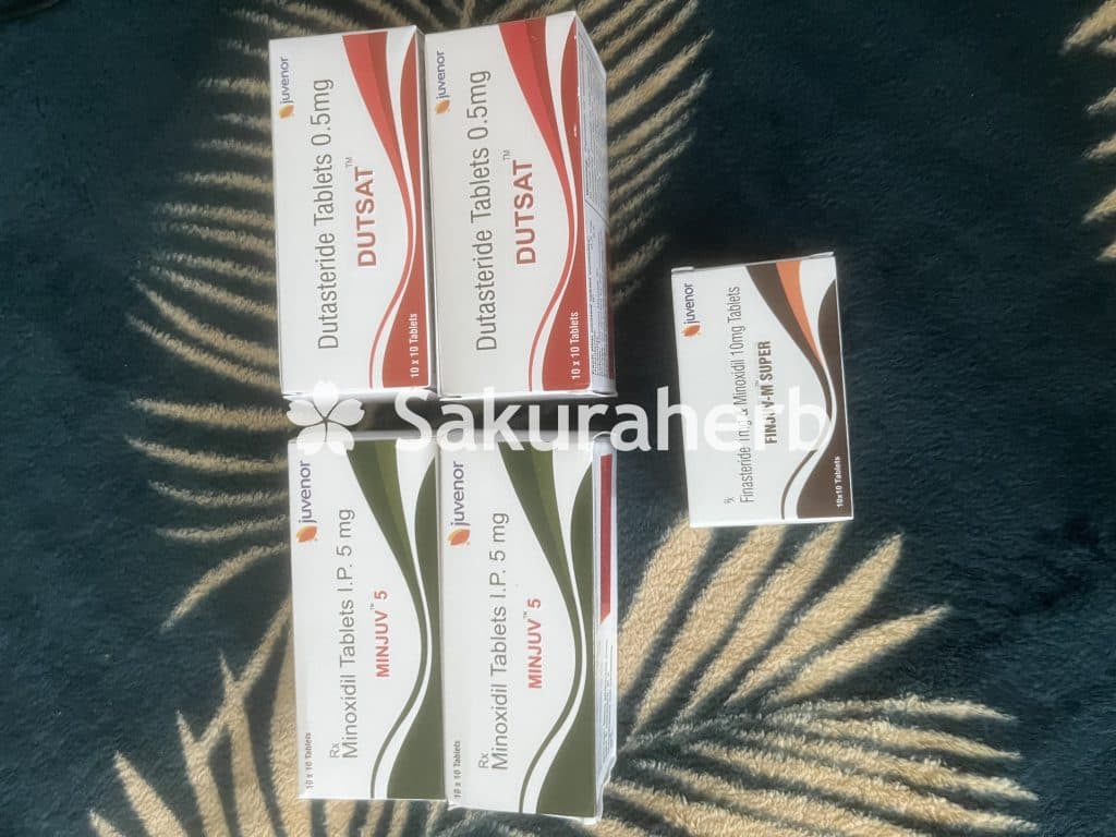 후기 - 두사트 +민주브 5 (두타스테리드 Dutasteride 0.5mg + 미녹시딜 Minoxidil 5mg)