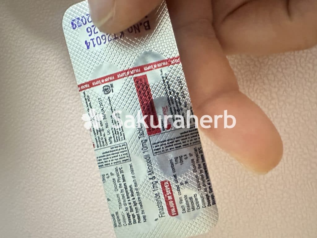 후기 - 핀주브-M SUPER ( Finasteride 피나스테리드 1mg + Minoxidil 미녹시딜 10mg )
