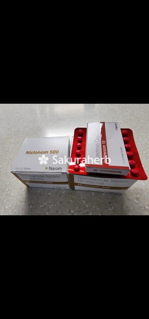후기 - 니클로놈 500 ( 니클로사마이드 Niclosamide 500mg )
