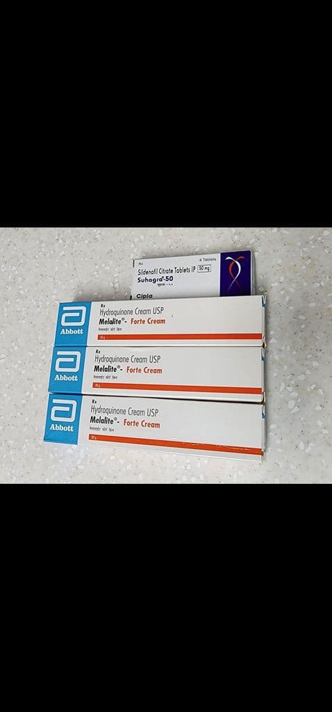 후기 - 하이드로퀴논 멜라라이트 포르테 크림 30g (하이드로퀴논 Hydroquinone 4%) - 3개