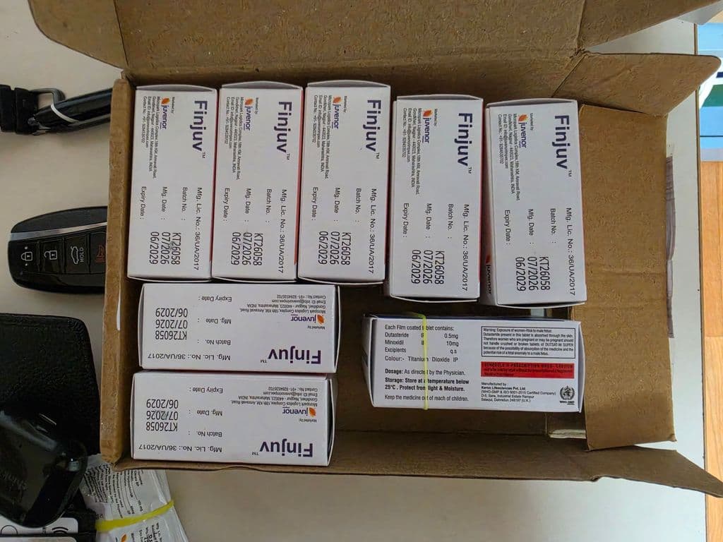 후기 - 핀주브 (피나스테리드 Finasteride 1mg)*1400정은 지인과 함께 구매*