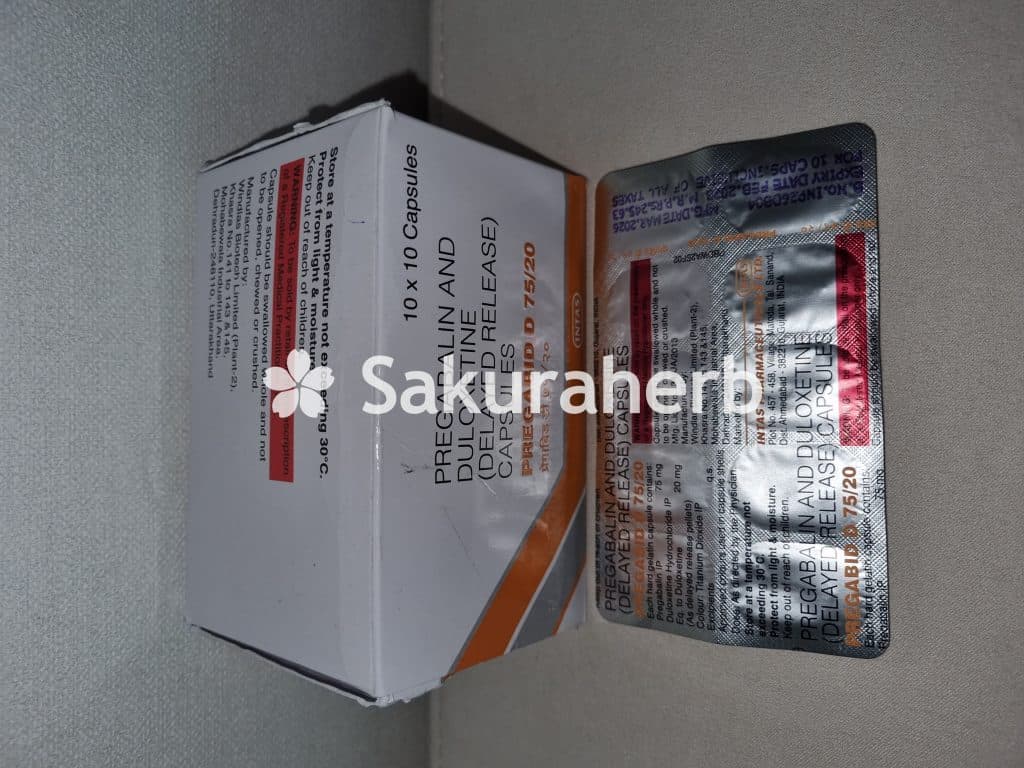 후기 - 프레가탈 D20 ( 두록세틴 + 프레가발린 Duloxetine 20mg + Pregabalin 75mg )