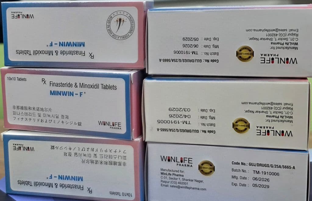 후기 - 민윈-F ( Finasteride 피나스테리드 1mg + Minoxidil 미녹시딜 5mg ) - 600정