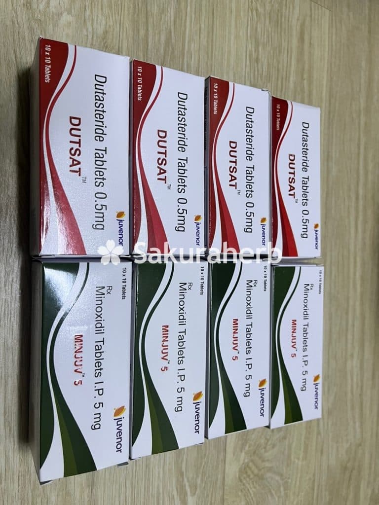 후기 - 두사트 +민주브 5 (두타스테리드 Dutasteride 0.5mg + 미녹시딜 Minoxidil 5mg)