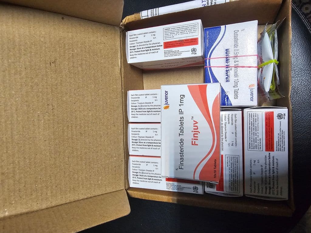 후기 - 핀주브 (피나스테리드 Finasteride 1mg)*1400정은 지인과 함께 구매* - 700정