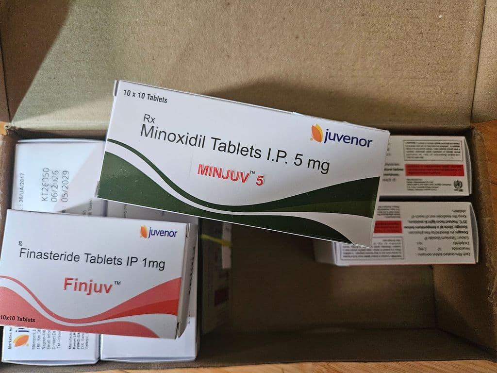 후기 - 핀주브 + 민주브 (피나스테리드 + 미녹시딜 Finasteride + Minoxidil 1mg 5mg) - 300정+300정