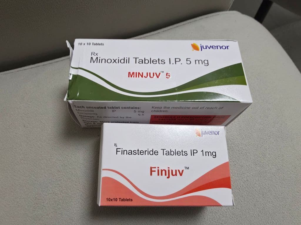 후기 - 핀주브 + 민주브 (피나스테리드 + 미녹시딜 Finasteride + Minoxidil 1mg 5mg) - 300정+300정