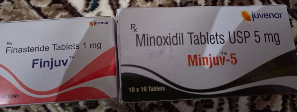 후기 - 핀주브 +민주브 ( 피나스테리드 + 미녹시딜 Finasteride + Minoxidil 1mg 5mg ) - 300정+300정