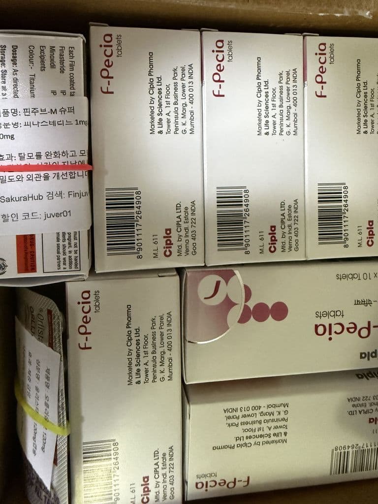 후기 - 에프페시아 (피나스테리드 Finasteride 1mg) - 600정