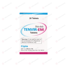 텐비르 - EM ( Tenofovir disoproxil fumarate + Emtricitabine 테노포비르 + 엠트리시타빈 300mg 200mg ) 텐비르 - EM ( Tenofovir disoproxil fumarate + Emtricitabine 테노포비르 + 엠트리시타빈 300mg 200mg )