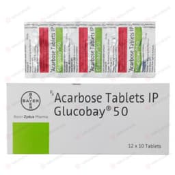 글루코바이 50 ( 아카보스 Acarbose 50mg ) 글루코바이 50 ( 아카보스 Acarbose 50mg )