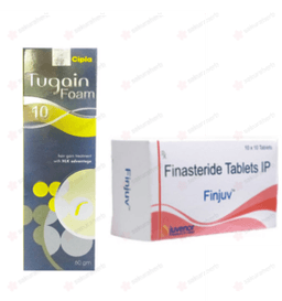핀주브 700정 + 투게인 폼 10% 3개 (피나스테리드 Finasteride 1mg + 미녹시딜 Minoxidill 10%) 핀주브 700정 + 투게인 폼 10% 3개 (피나스테리드 Finasteride 1mg + 미녹시딜 Minoxidill 10%)