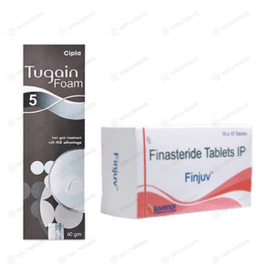 핀주브 700정 + 투게인 폼 5% 3개(피나스테리드 Finasteride 1mg + 미녹시딜 Minoxidill 5%) 핀주브 700정 + 투게인 폼 5% 3개(피나스테리드 Finasteride 1mg + 미녹시딜 Minoxidill 5%)
