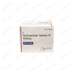 니클로시그 500 ( 니클로사마이드 Niclosamide 500mg ) 니클로시그 500 ( 니클로사마이드 Niclosamide 500mg )