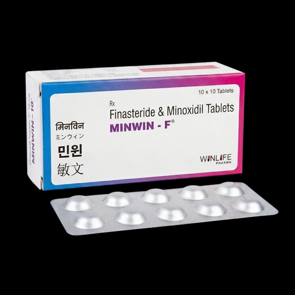 후기 - 민윈-F ( Finasteride 피나스테리드 1mg + Minoxidil 미녹시딜 5mg )